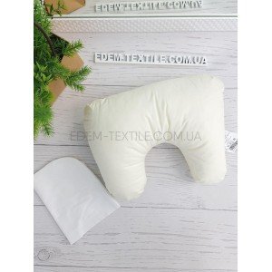 Подушка Billerbecк дорожная Рогалик М-19Б Белый, 38х22