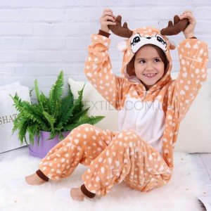 Детский Костюм Kигуруми Олененок , Рост 130