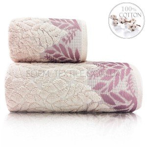Полотенце махровое Турция Sikel Melanema Пудровый, 50х90
