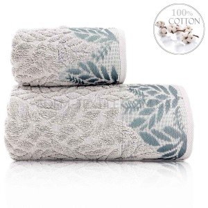 Полотенце махровое с бордюром Sikel Melanema Слоновая кость, 50х90