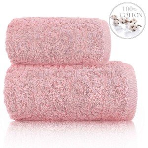 Турецкое махровое полотенце Hanibaba Brusk Пудровый, 50х90