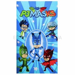 Полотенце детское пляжное Герои в масках Синий, 75х150