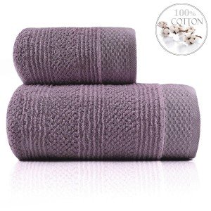 Плотное махровое полотенце Sikel Juliet Kombin Сливовый, 50х90 Плотное махровое полотенце Sikel Juliet Kombin Сливовый, 50х90