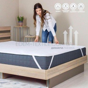 Наматрасник непромокаемый на резинках Aqua Stop Белый, 140х200