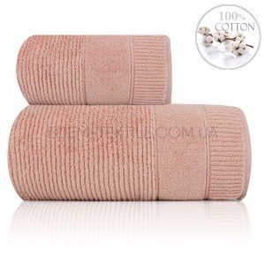 Полотенце из микрокоттона Premium Nevara Лосось, 50х90