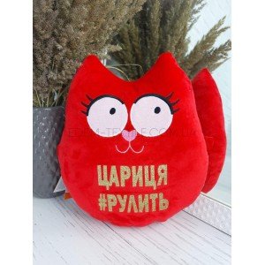 Подушка Подголовник помощник Царица рулит , 25х30х7