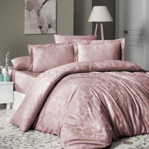 Турецкое Постельное Белье Jacquard Satin Herra , Евро