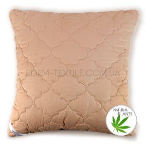 Подушка стеганая из волокна конопли Hemp Line Бежевый, 70х70