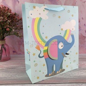 Пакет подарочный картонный Madagascar , 31x42x12