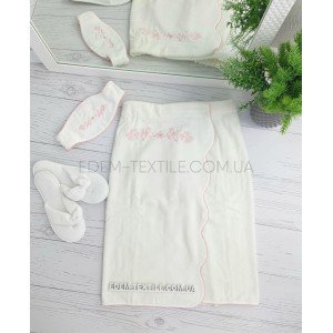 Набор для бани и сауны женский Maison D'or Belle Белый,