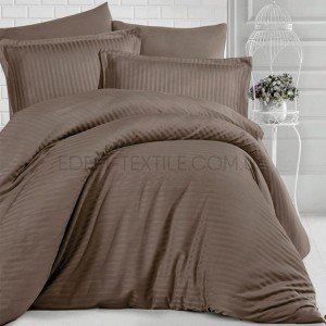 Постельное белье Сатин Страйп Luxury ST-1057 , Полуторный