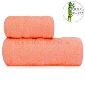 Полотенце бамбуковое для ванной Турция Aynali Абрикосовый, 50х90