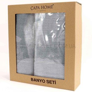 Хороший набор махровых полотенец CAPA 100% хлопок , 50х90-1 шт, 70х140-1 шт