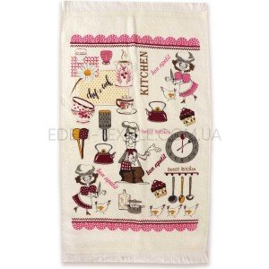 Полотенце для кухни с бахромой Bon Apetit , 40х60