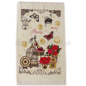 Велюровая салфетка с бахромой 40х60 Paris , 40х60