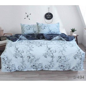 Комплект сатинового постельного белья S494 , Евро