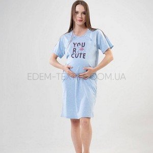 Домашняя туника для кормящих мам Vienetta 204016 Голубой, S