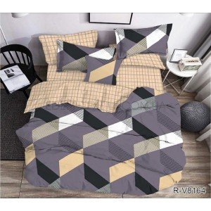 Постельное белье Ранфорс Геометрия R-V8164 , Полуторный