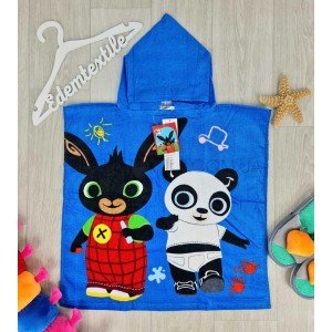 Пляжное пончо для мальчиков Кролик Бинг Bing , 55х55