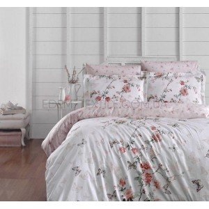 Постельное белье из сатина Deluxe Matilde White , Полуторный