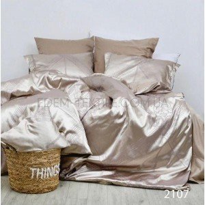 Постельное белье сатин жаккард Tiare 2107 , Евро