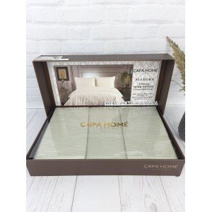 Покрывало Capa Home с наволочками Allegra Оливковый, 240х260+нав.50х70-2шт