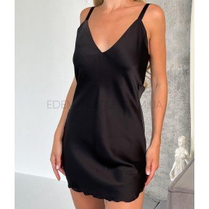 Ночная рубашка шелк сатин на бретелях 114 Ночная рубашка шелк сатин на бретелях 114