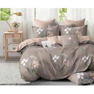 Постельное белье сатин Букет Цветов Tag S530 , Полуторный