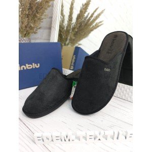 Тапочки мужские Inblu закрытые домашние 91-2H Черный, 40 Тапочки мужские Inblu закрытые домашние 91-2H Черный, 40