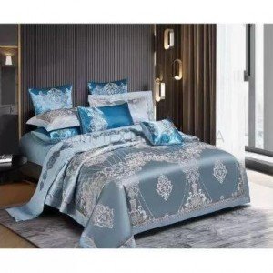 Изысканная жаккардовая постель сатин J-0083 , Евро