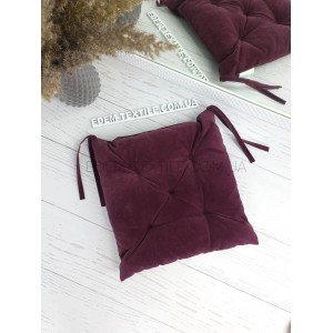 Подушка на стул для сидения 40х40 Milano Wine Вишневый, 40х40