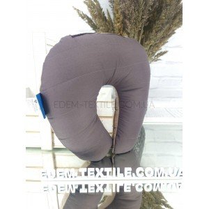 Комфортная подушка рогалик в дорогу Travel , 32х32