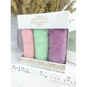 Набор универсальных салфеток в коробке Colorful , 25х50-3шт