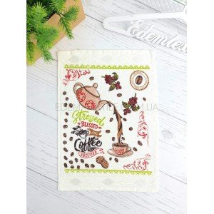 Салфетка кухонная Akipek 30х40 Чайник Кофе , 30х40