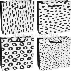 Подарочный картонный пакет на День Рождение 1003 , 18х23х10