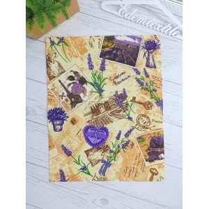 Полотенце кухонное Рогожка с рисунком Лаванды , 45х60