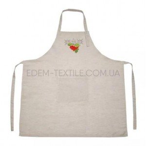 Фартук льняной с вышивкой Калина ТМ Ярослав , 73x68