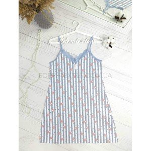 Сорочка женская хлопковая HNX Бретель Зайка Сорочка женская хлопковая HNX Бретель Зайка