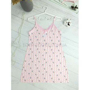 Летняя Ночнушка на тонких бретелях HNX Зайка Летняя Ночнушка на тонких бретелях HNX Зайка