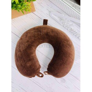 Дорожная Подушка из Мемори пены Colorful Рубчик , 33х30