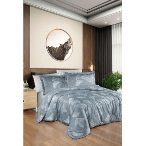 Комплект сатинового белья Satin Sofira Indigo , Евро