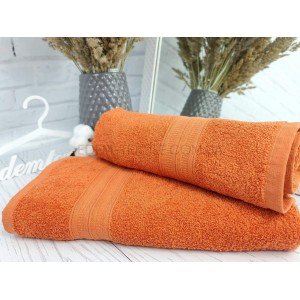 Хорошее Махровое Полотенце Хлопок Home Line Терракотовый, 50х90