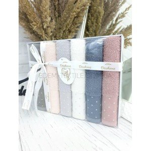 Комплект махровые салфеток на подарок Yildiz , 30х50-6шт