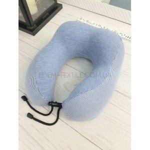 Подушка в машину под голову Полоска Colorful Синий, 25х30