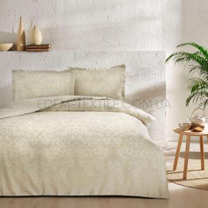 Комплект постельного белья сатин Tac Herta Bej , Евро