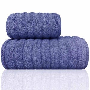 Хлопковое полотенце Махра Altinbasak Monna Синий, 50х90