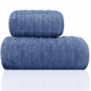 Полотенце микрокоттон махровое Cestepe Ucgen Синий, 50х90