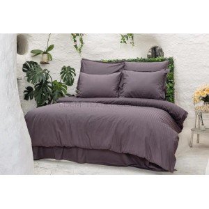 Постельное белье в полоску Always Plum Altinbasak , Евро