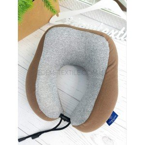 Подушка Рогалик из Мемори пены Colorful 9311 Коричневый, 25х30 Подушка Рогалик из Мемори пены Colorful 9311 Коричневый, 25х30