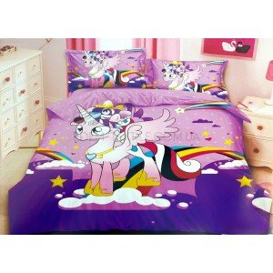 Детская постель Единорожки фланель Koloco , Полуторный